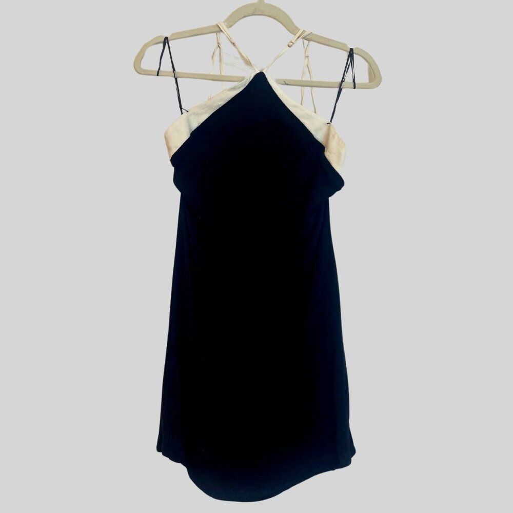 Reformation Two-Tone Halter Mini Dress – Size 4